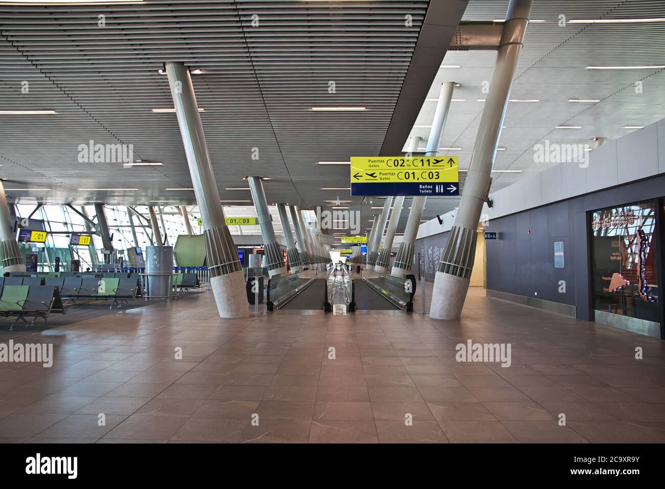 The airport in Santiago, Chile Stock Photo