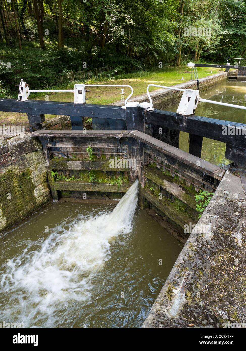 Corpse Lock, Kennet and Avon Canal, Newbury, Berkshire, England, UK, GB. Stock Photo