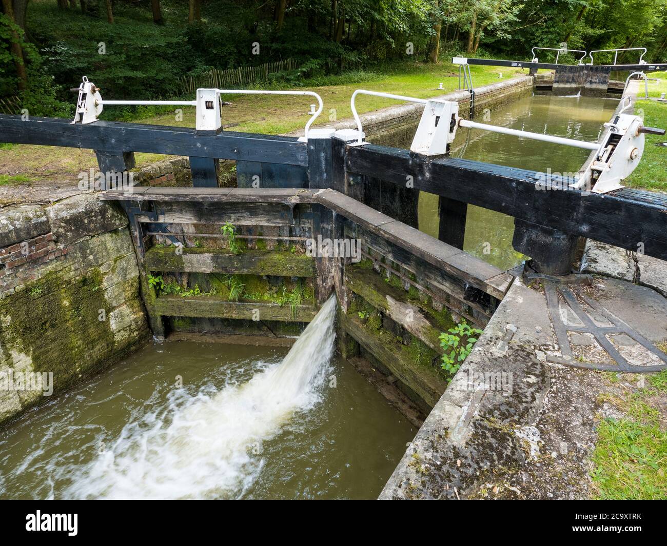 Corpse Lock, Kennet and Avon Canal, Newbury, Berkshire, England, UK, GB. Stock Photo
