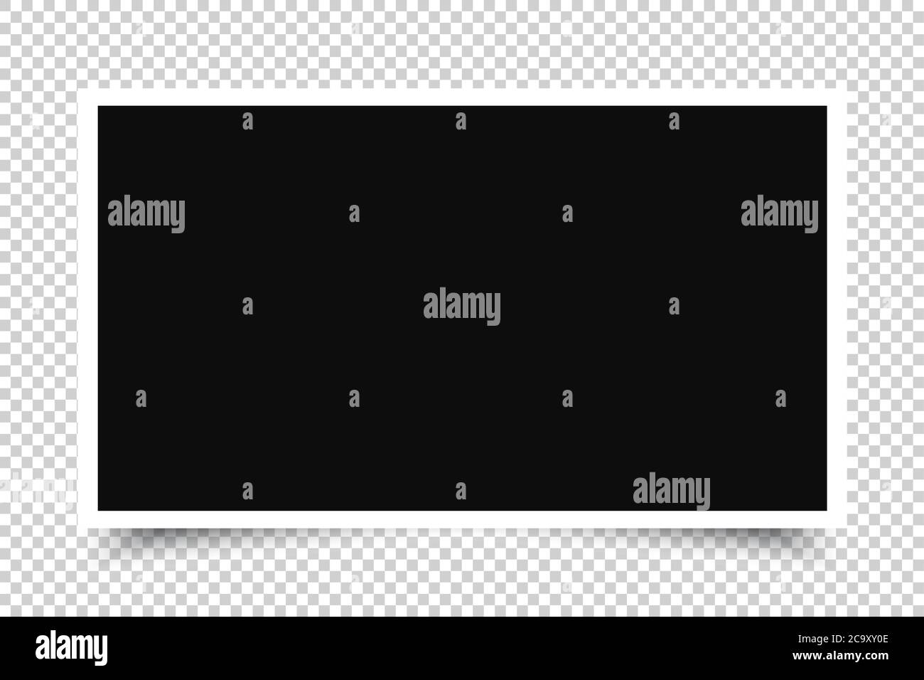 Vector Photo frame mockup design icon Stock Vector