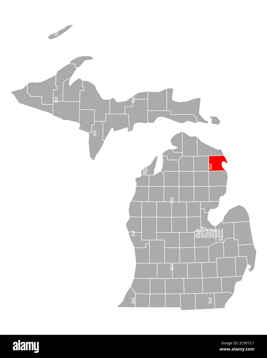 Alpena map hires stock photography and images Alamy