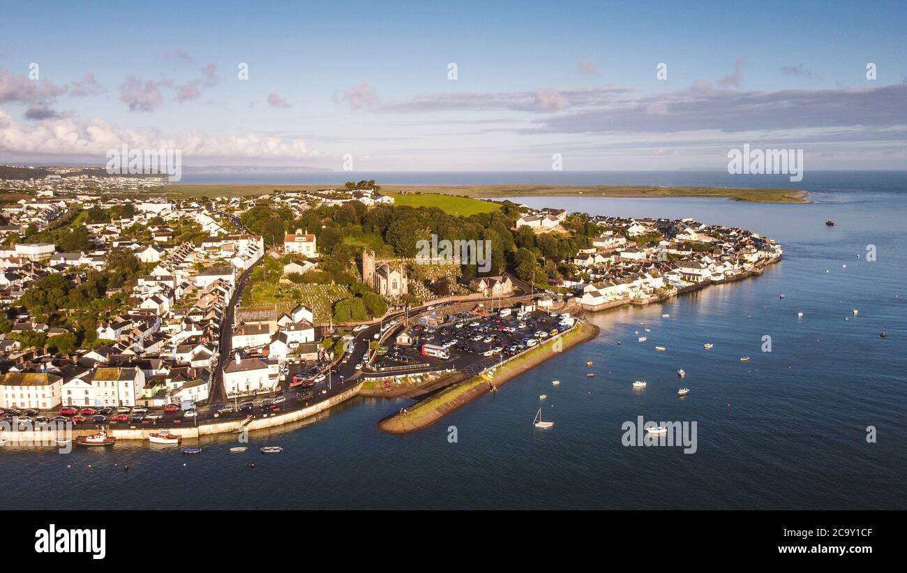 Appledore in North Devon on the River Torridge at high tide from the