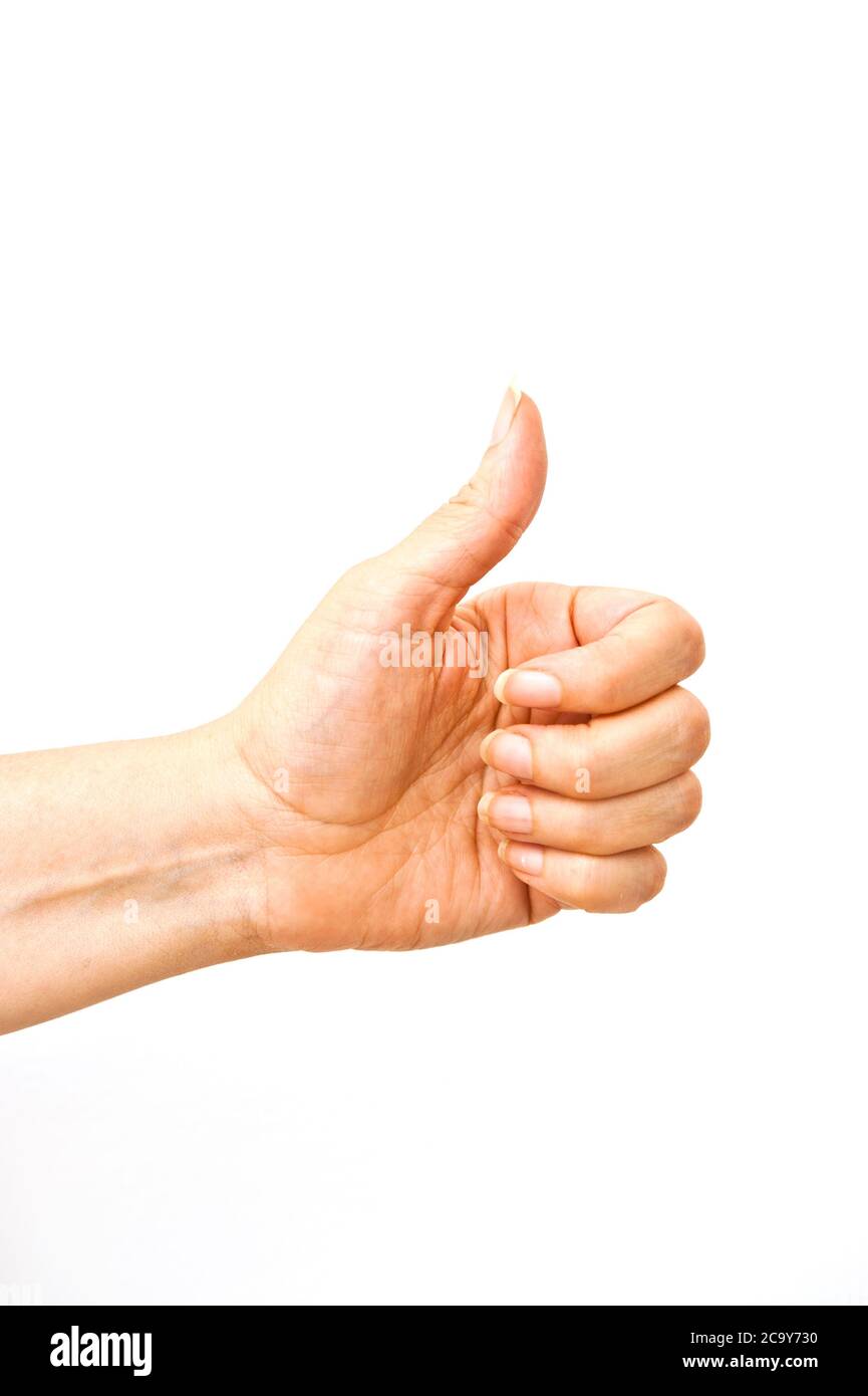 Thumb thumbs up gesture hi-res stock photography and images - Alamy