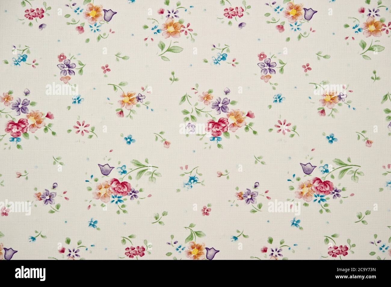 floral retro wallpaper Stock Photo