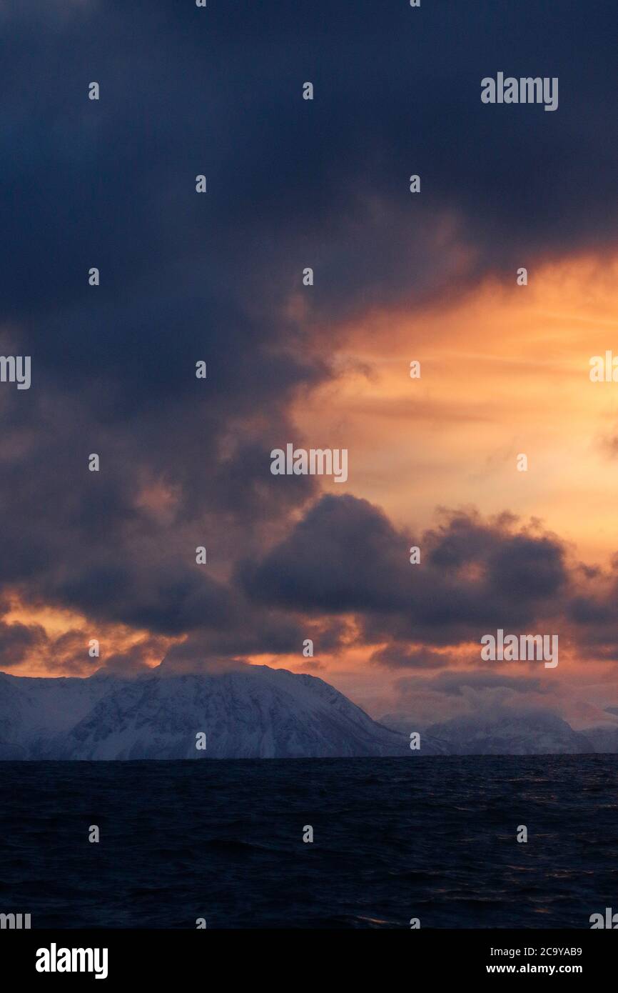 Ocean scene around Andenes, Andoya island, Vesteralen, Norway, Scandinavia, Europ Stock Photo