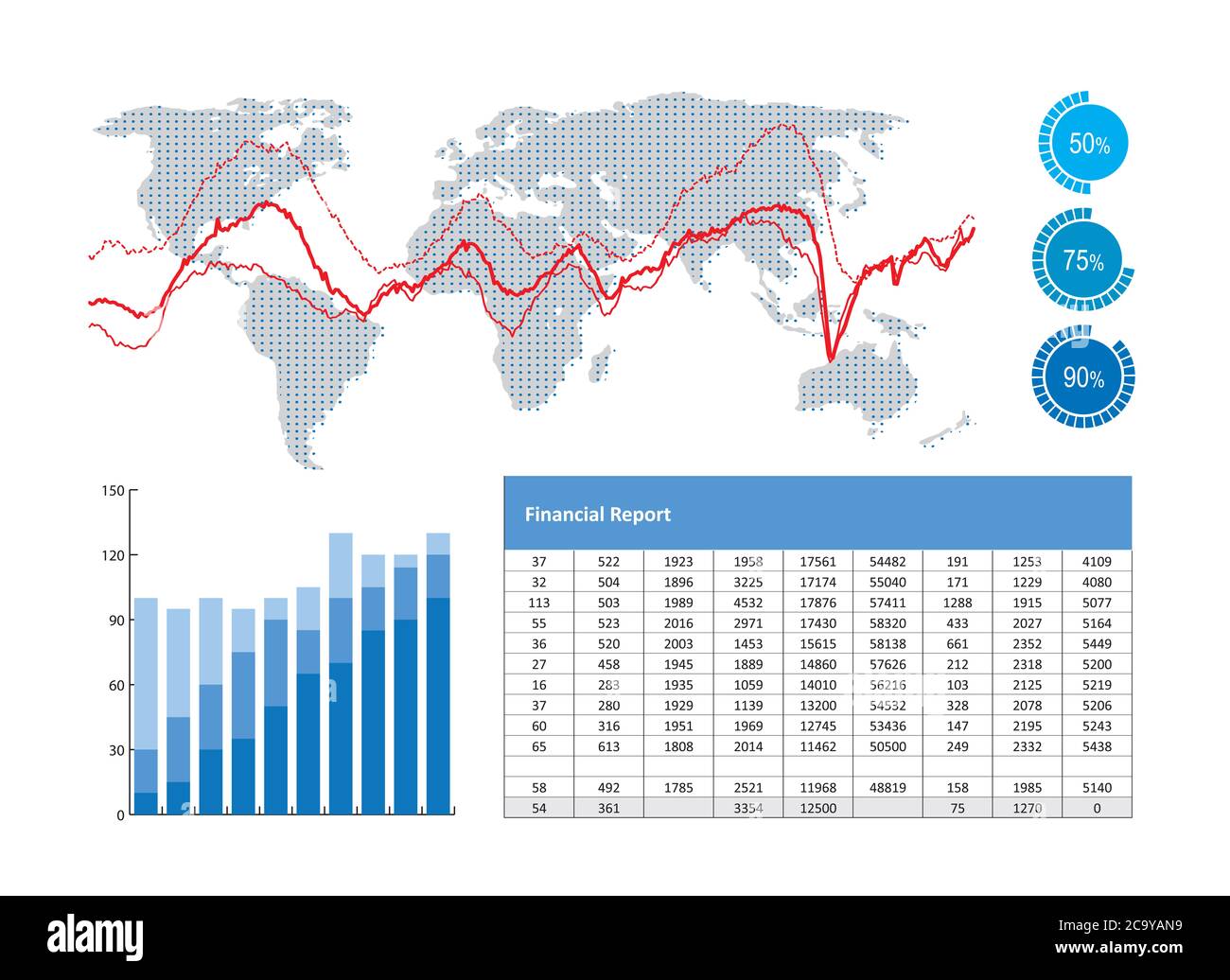 Data charts and graphs Stock Photo - Alamy