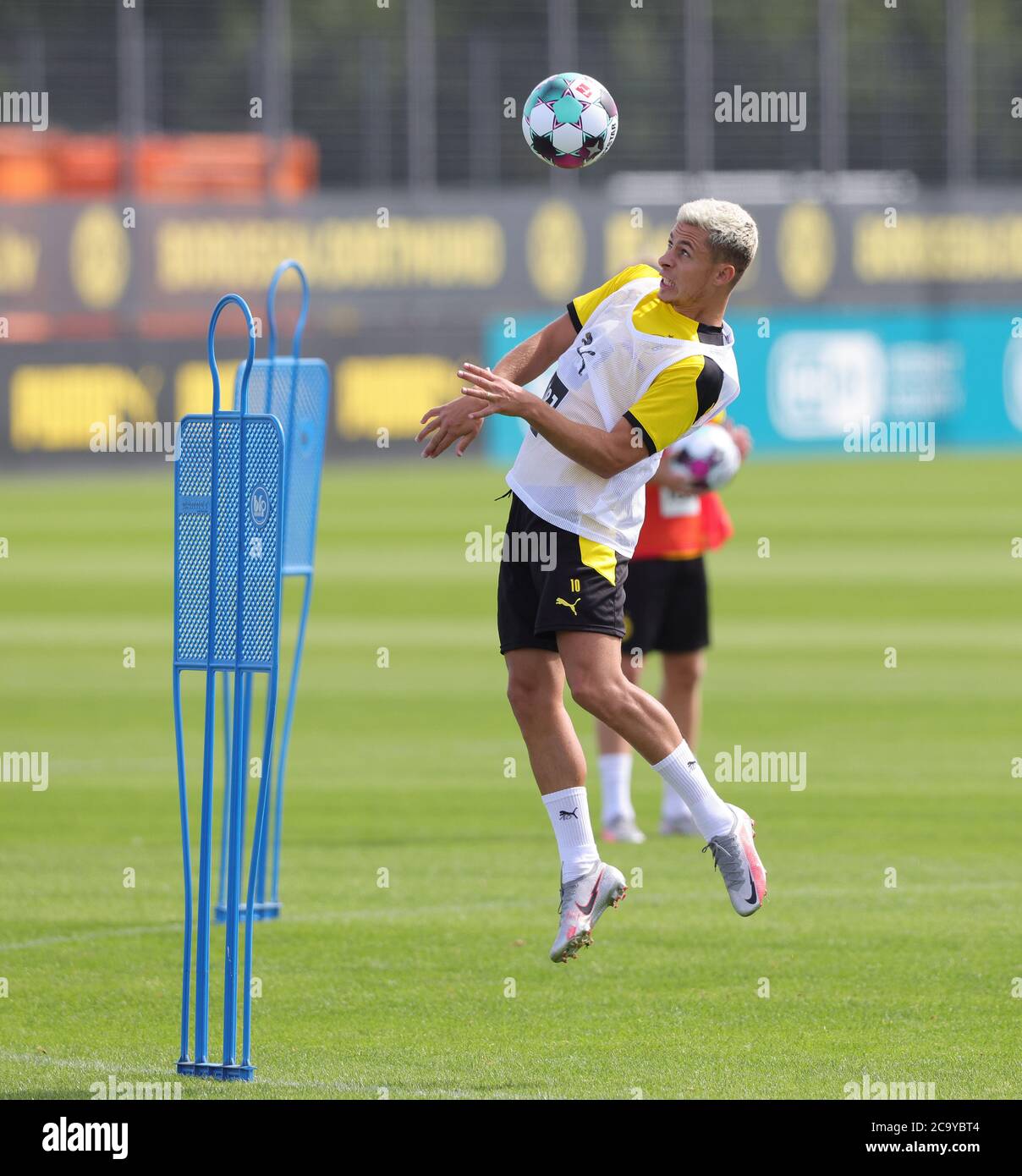 City Of Dortmund Germany 03rd Aug 2020 Firo 03 08 2020 Football 1 Bundesliga Season 2020 2021 Bvb Borussia Dortmund Training Kick Off Training Thorgan Hazard With New Hair Color Usage Worldwide Credit Dpa Alamy Live News
