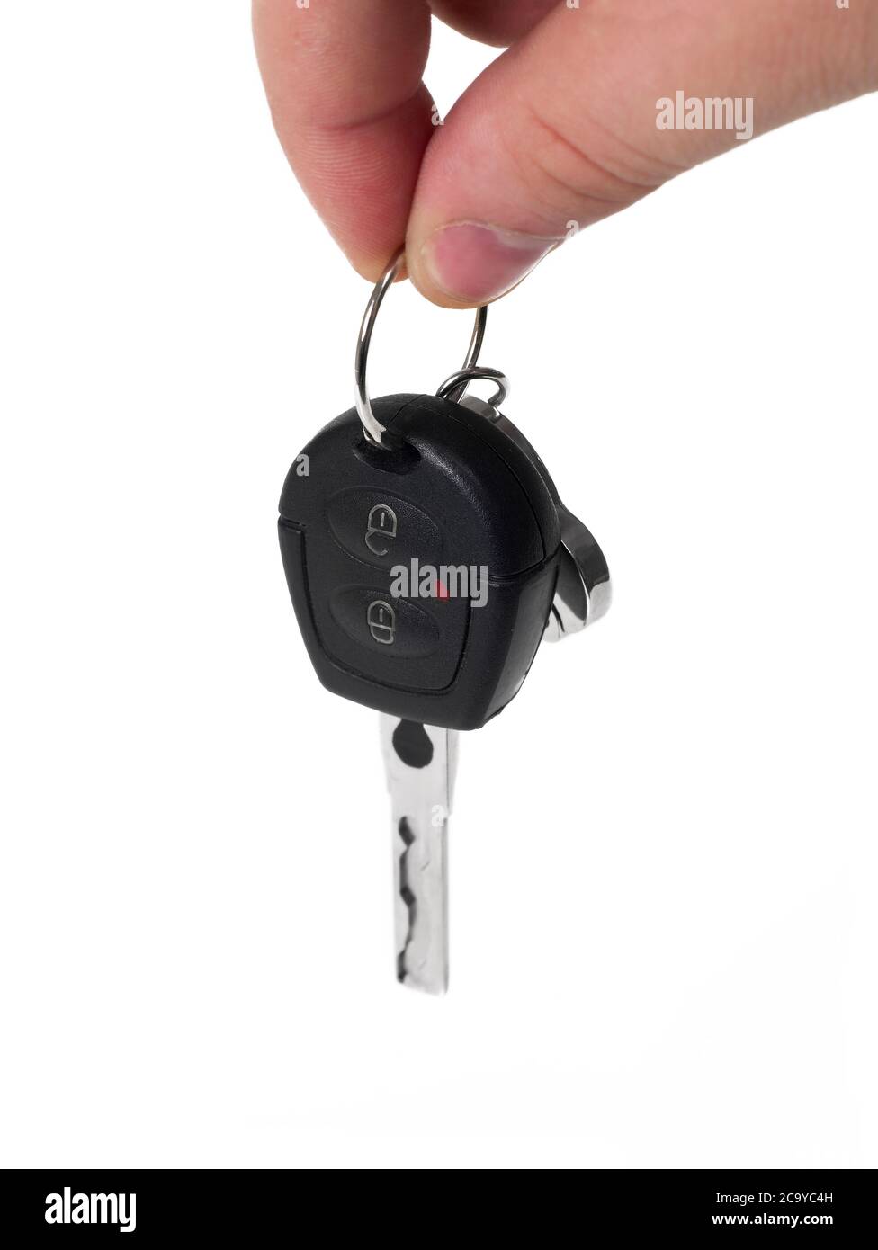 New car keys isolated Stock Photo Alamy