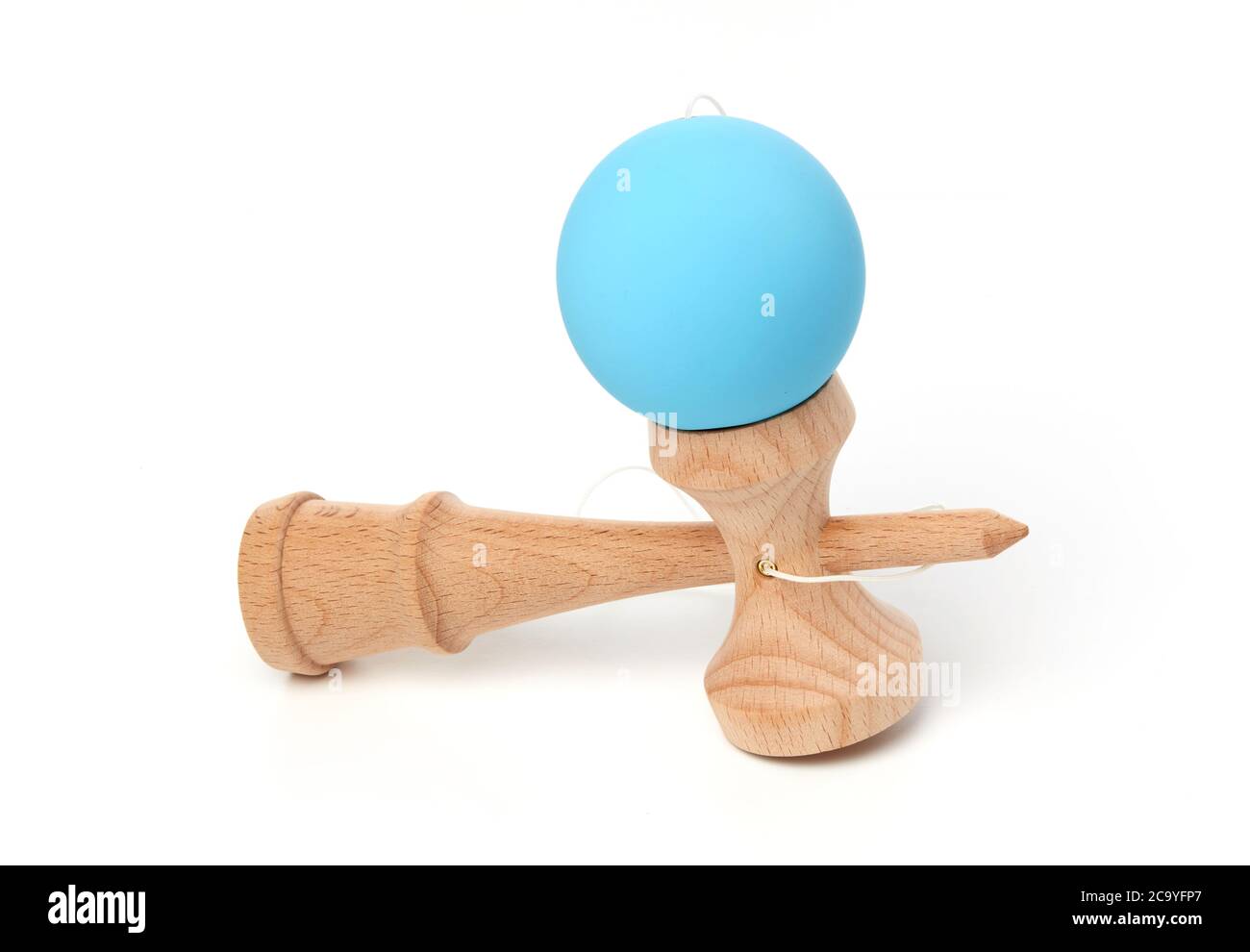 Kendama isolated on white Stock Photo