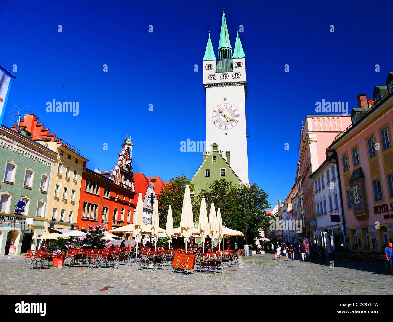 Straubing, Germany: Center Stock Photo