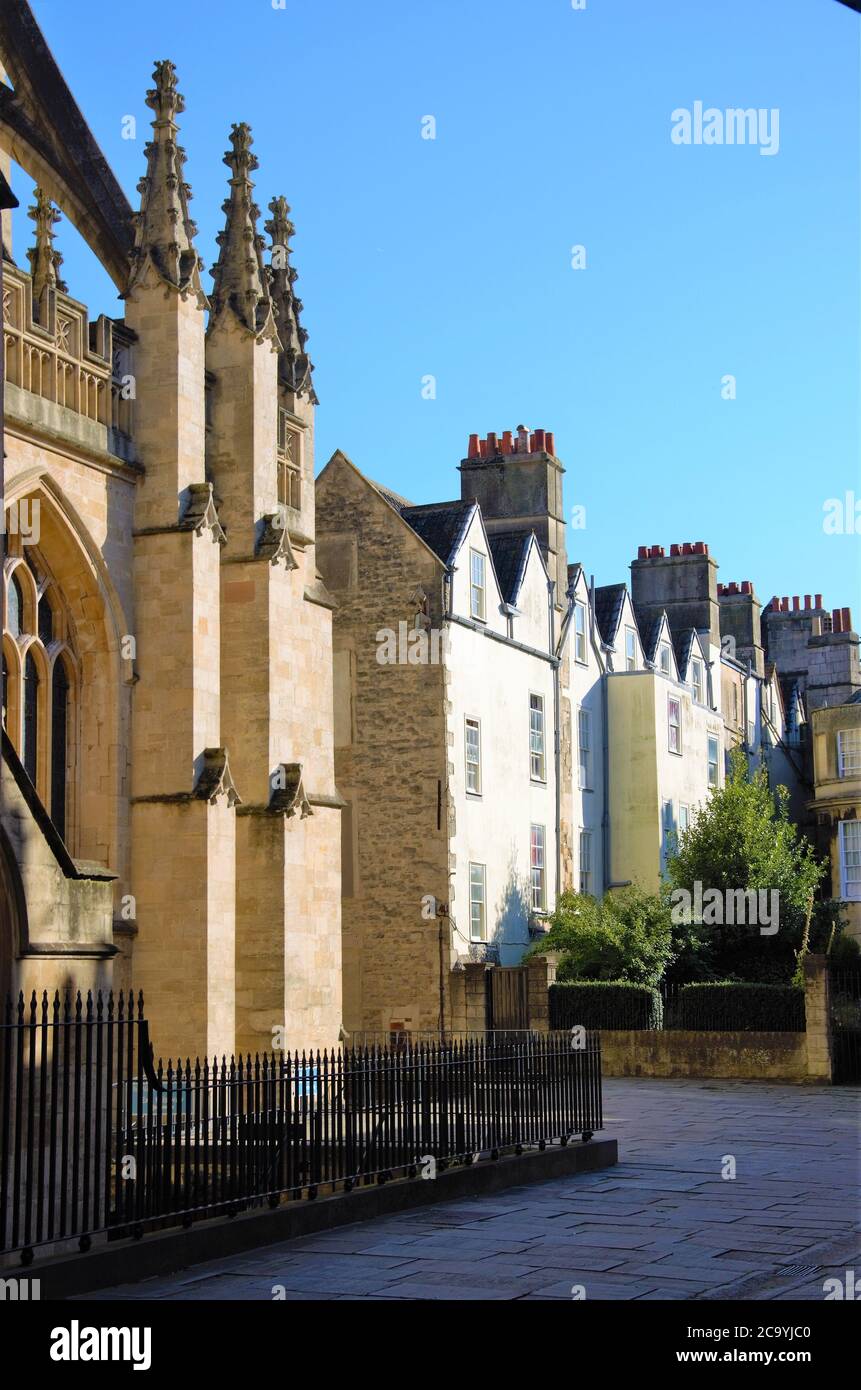 Tower of the Bath Abbey Stock Photo - Alamy