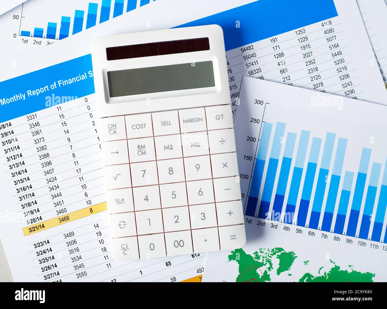 Calculator papers hi-res stock photography and images - Alamy