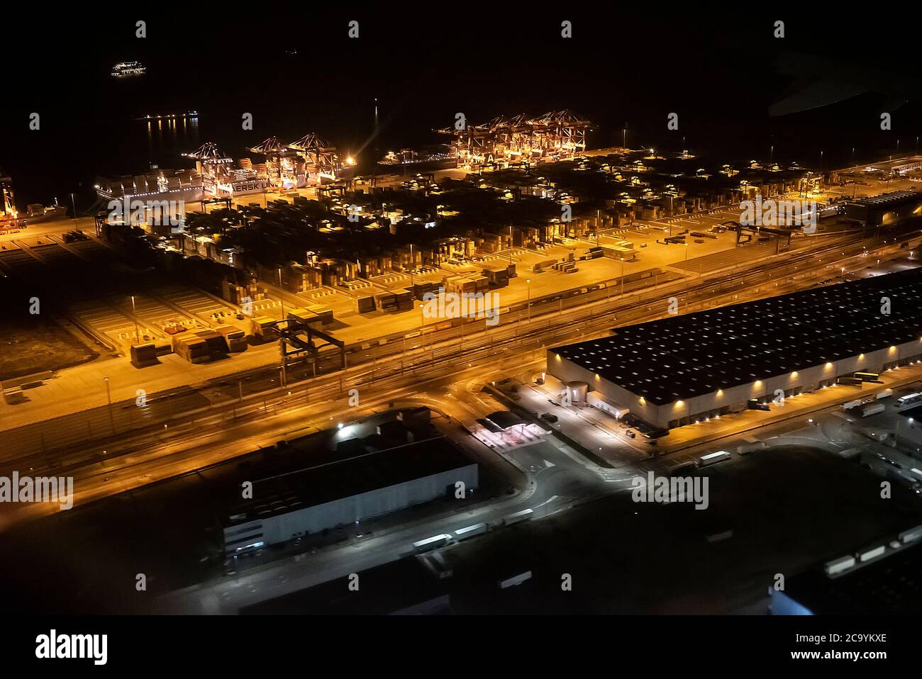 Aerial view of Hensinki airport. Finland. Europe Stock Photo