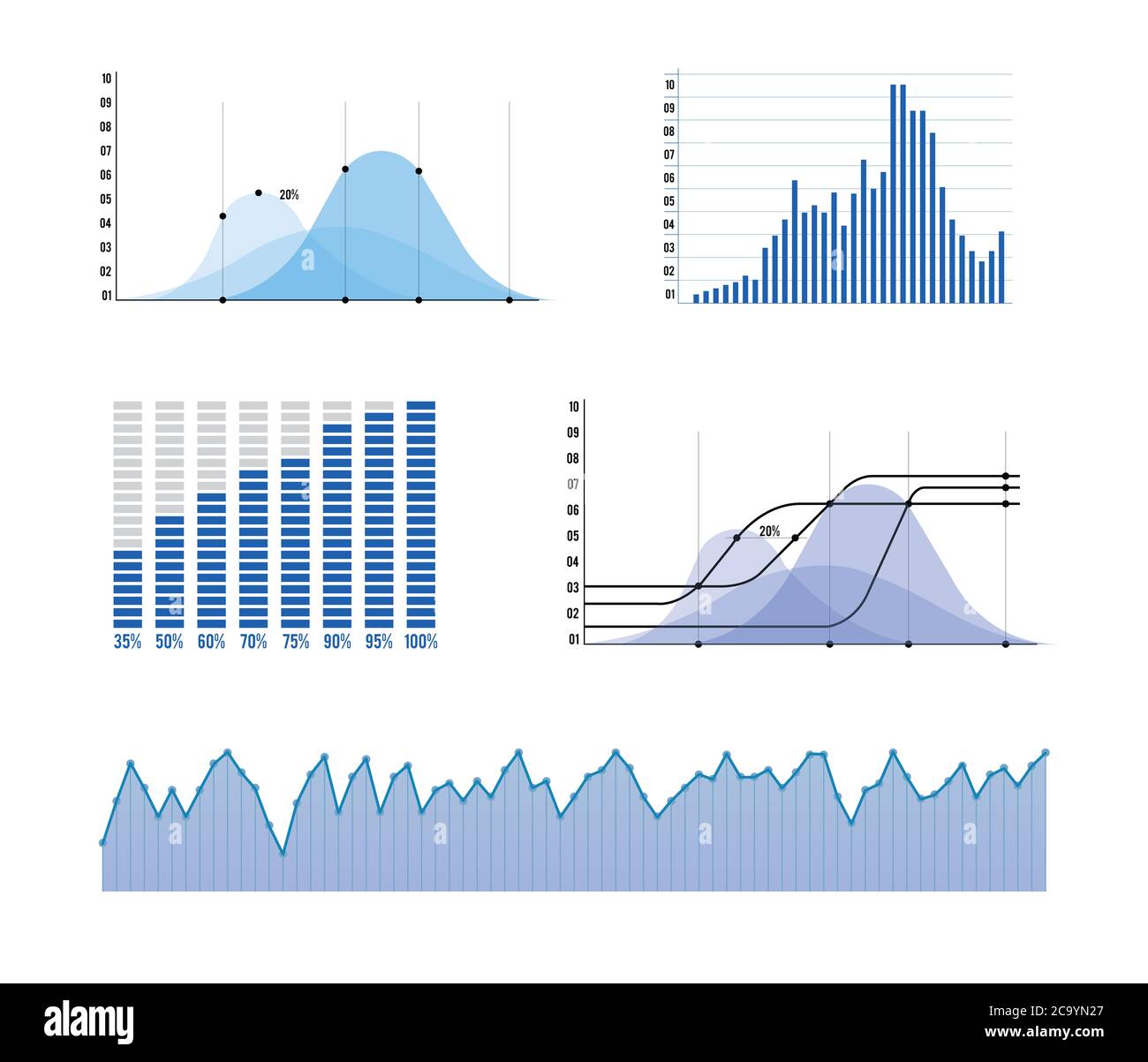 Data charts and graphs Stock Photo - Alamy