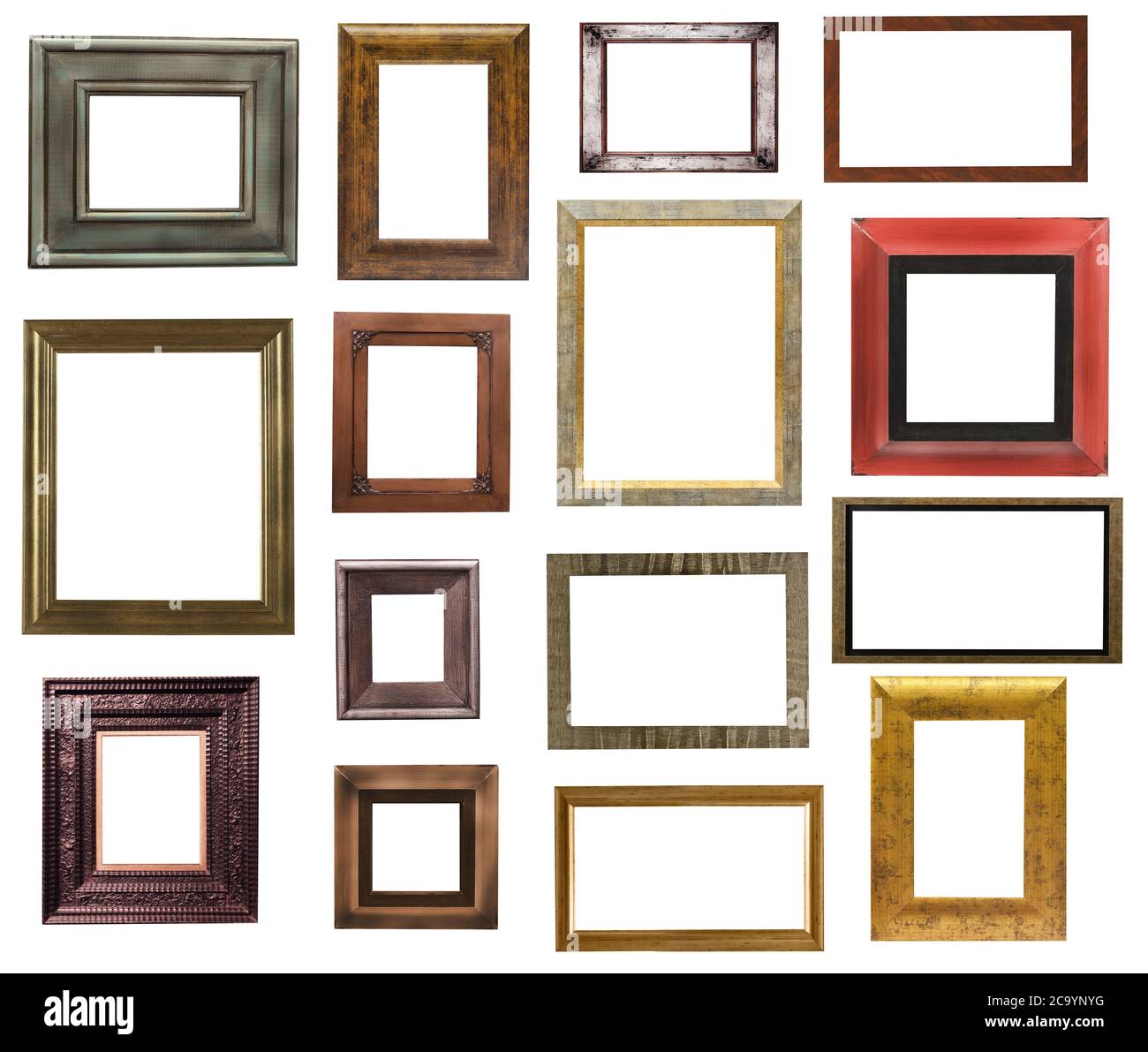 Picture frames isolated on white Stock Photo