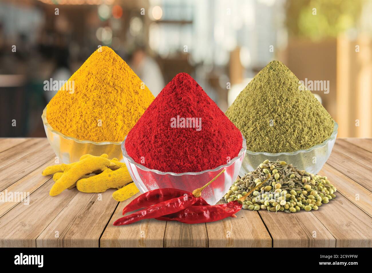 Turmeric, Chilly, Coriander, Powder Haldi, Marcha, Dhana, Coriander Seeds, Dry Chilly, Turmeric