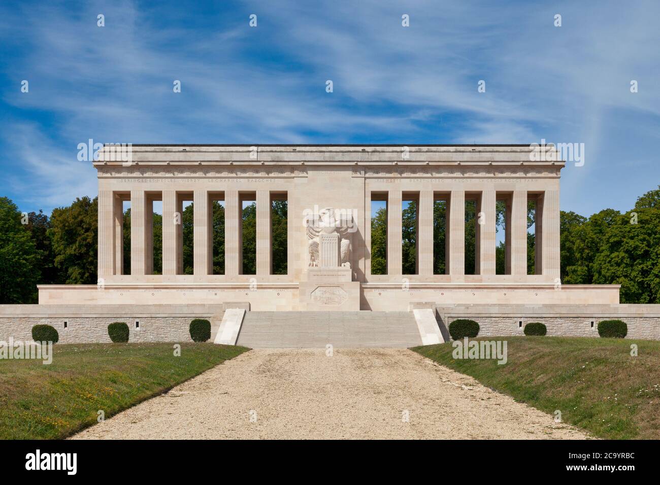 Château-Thierry, France - July 23 2020: The Château-Thierry American Monument is a World War I memorial located near Château-Thierry, Aisne, France. Stock Photo