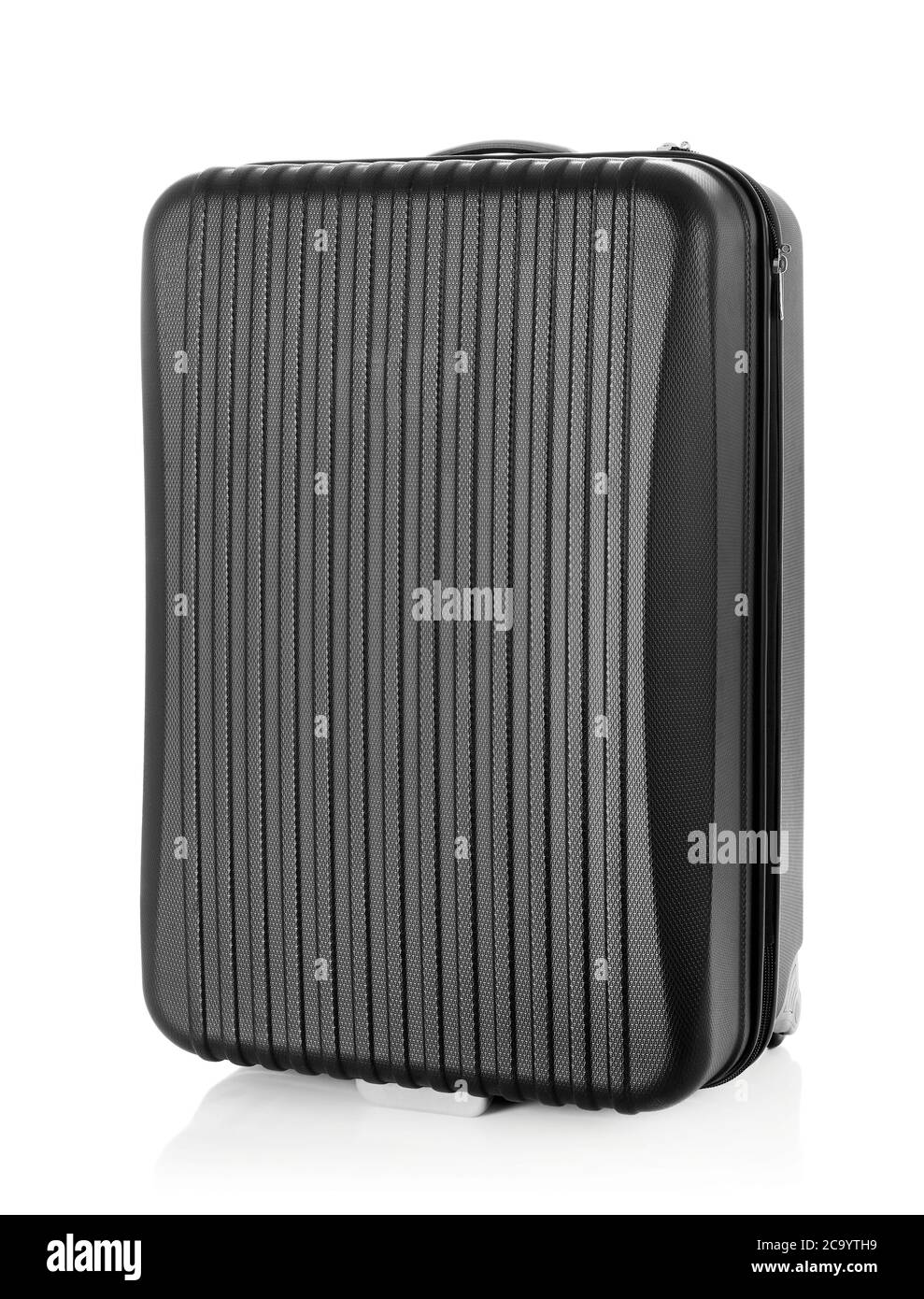 Black suitcase isolated on white Stock Photo Alamy