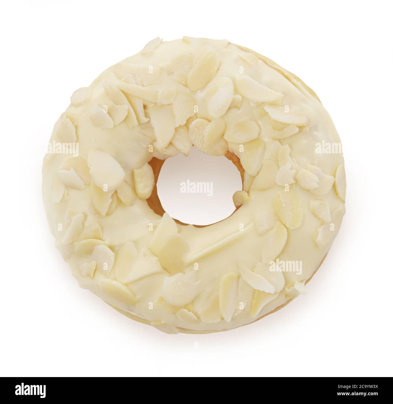 Delicious donut isolated on white Stock Photo