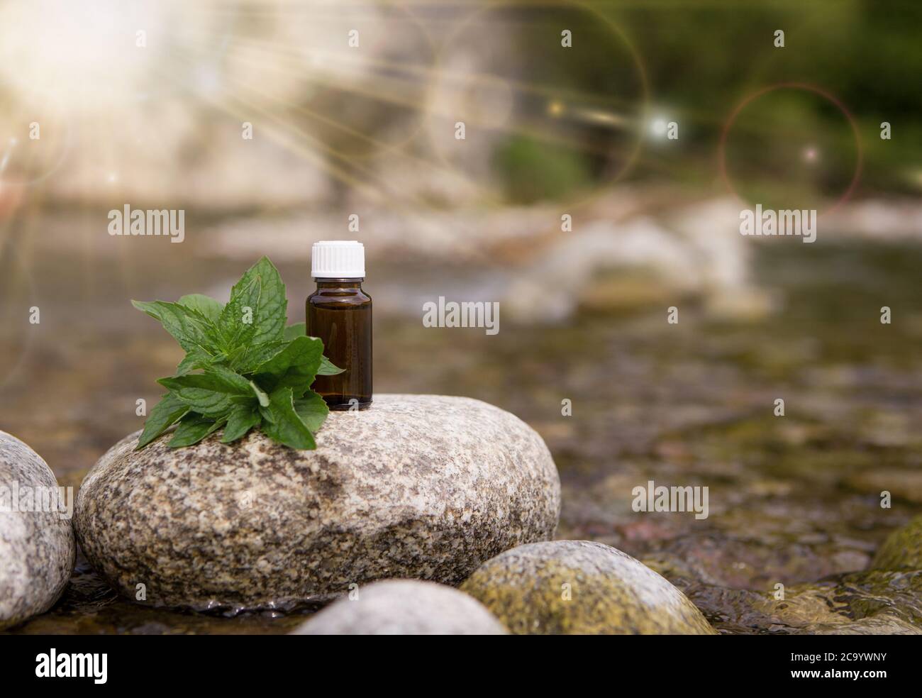 Peppermint oil bath hi-res stock photography and images - Alamy