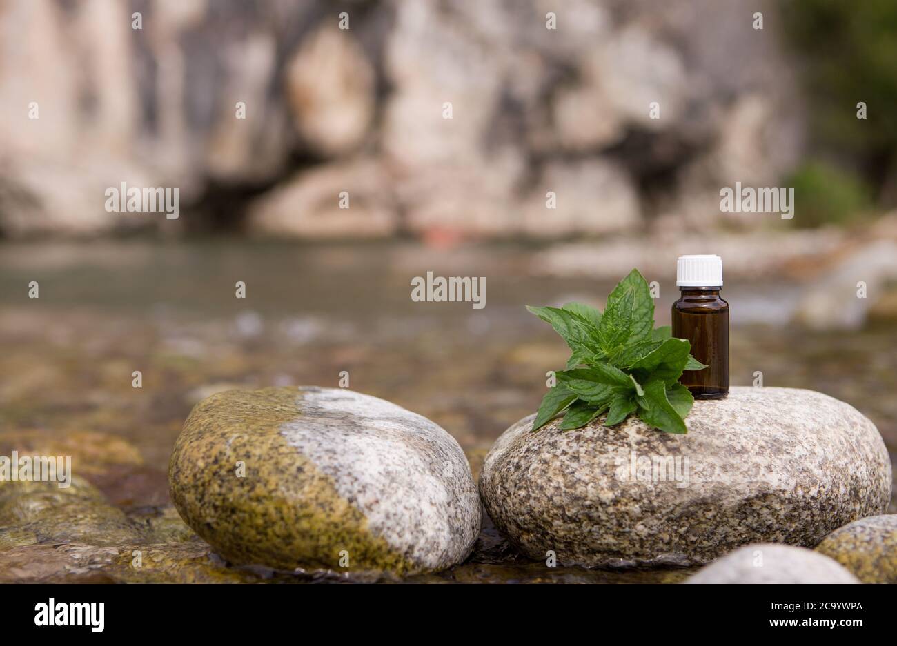 Peppermint oil bath hi-res stock photography and images - Alamy