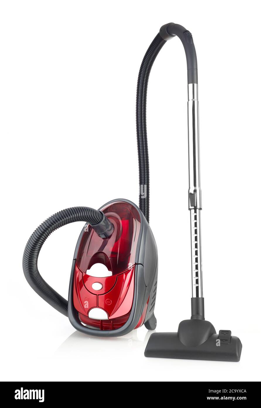 Vacuum cleaner isolated on white Stock Photo - Alamy