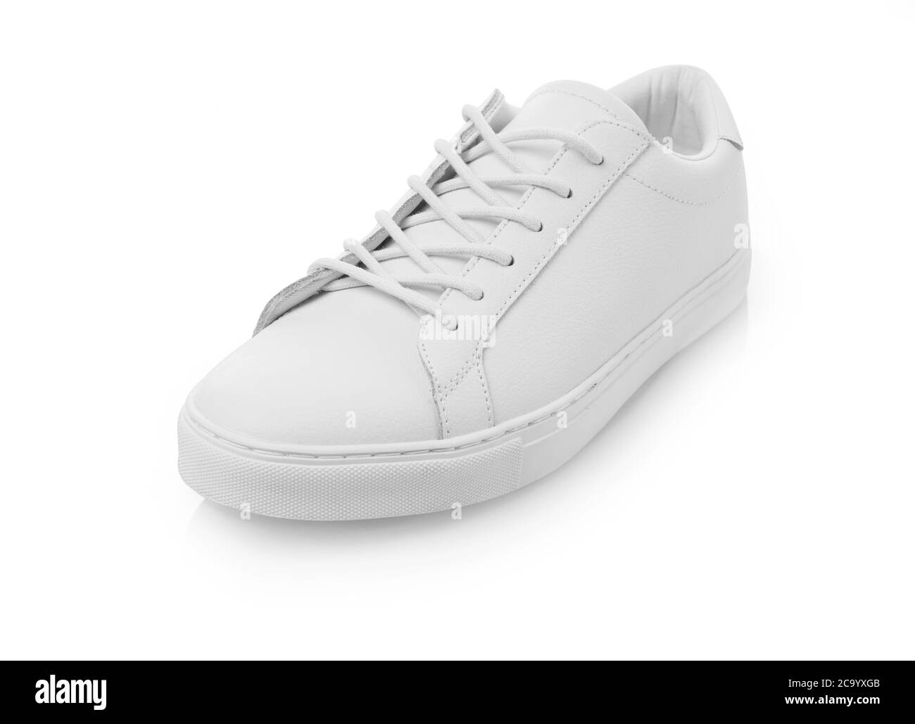 White shoe isolated on white Stock Photo - Alamy