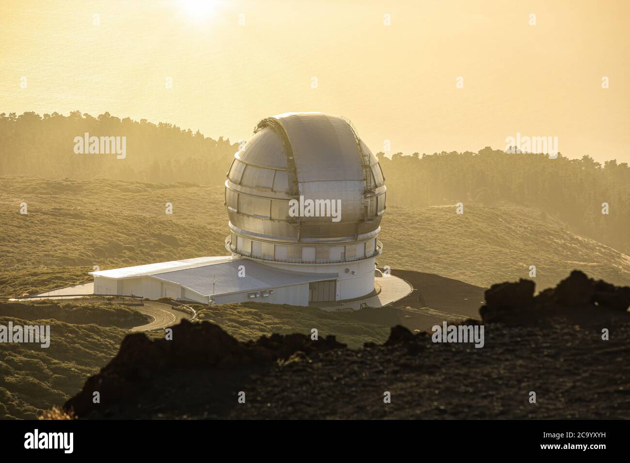 Gran Telescopio in La Palma, Canary Islands, Spain Stock Photo