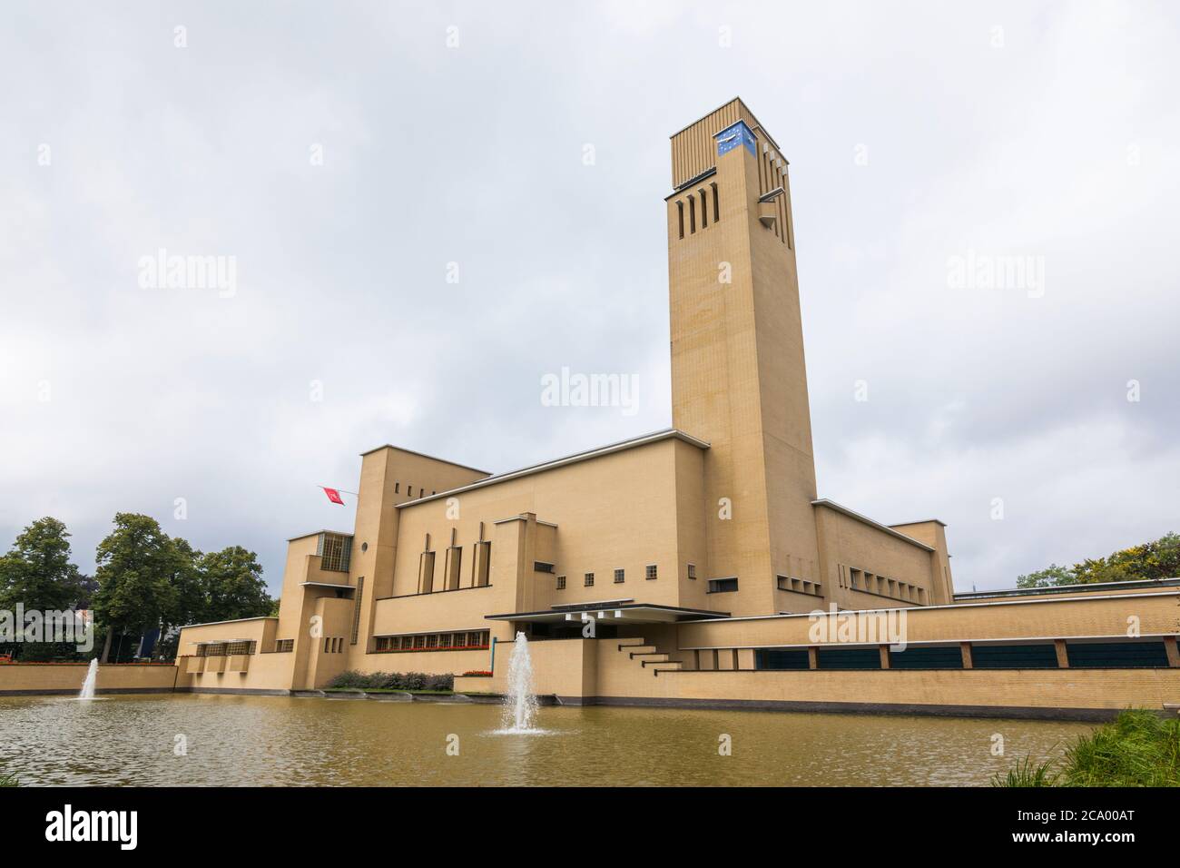 Hilversum town hall in the Netherlands, architecture Willem Marinus Dudok, completed in 1931. Stock Photo