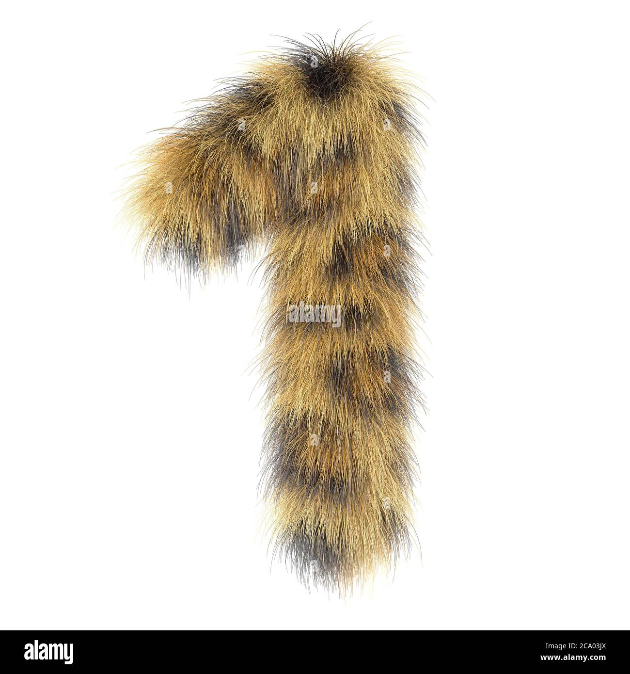 3d Leopard creative decorative fur number 1 Stock Photo