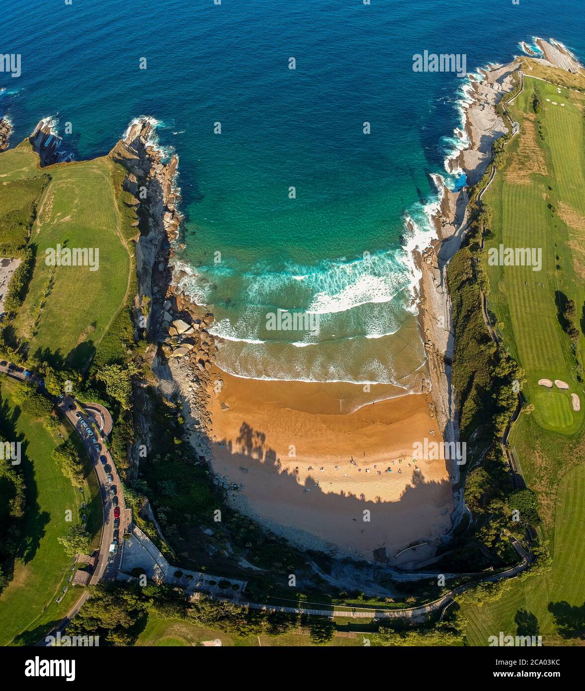 Santander City Beach Aerial View Stock Photo - Download Image Now -  Santander - Spain, Spain, Bay of Water - iStock