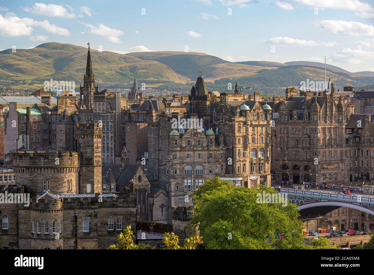 Old St Andrew's House and buildings of Edinburgh, Scotland Stock Photo