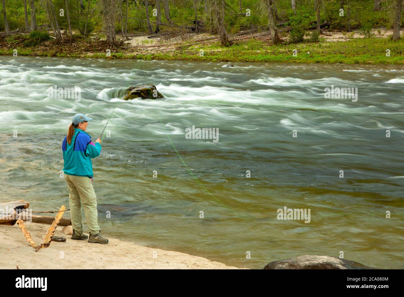Flyfishing, Selway Wild and Scenic River, Nez Perce National Forest