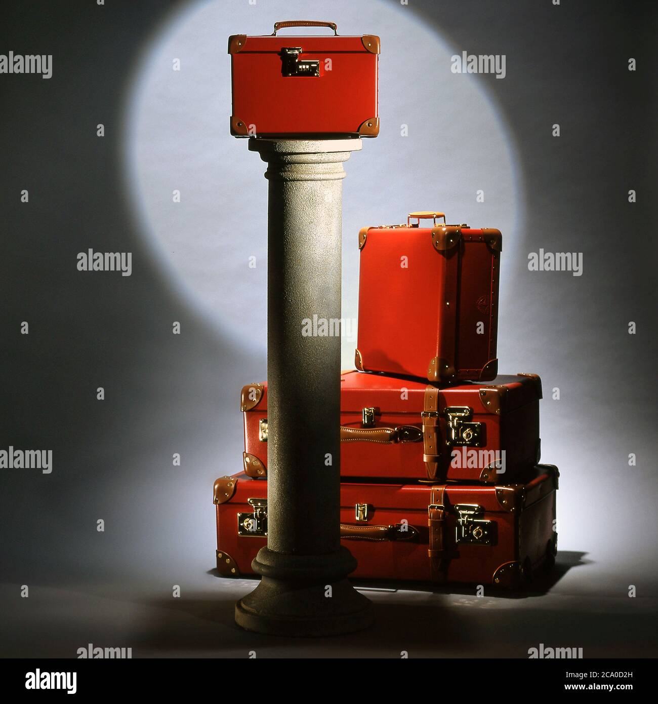 Set of Globetrotter luggage Stock Photo