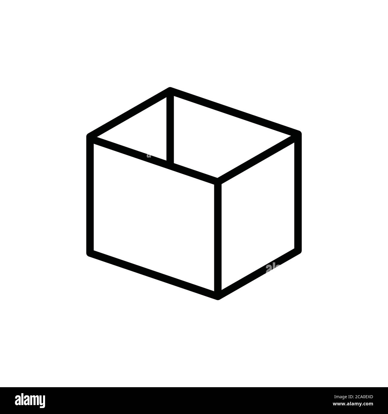 box cargo con vector sign symbol Stock Vector