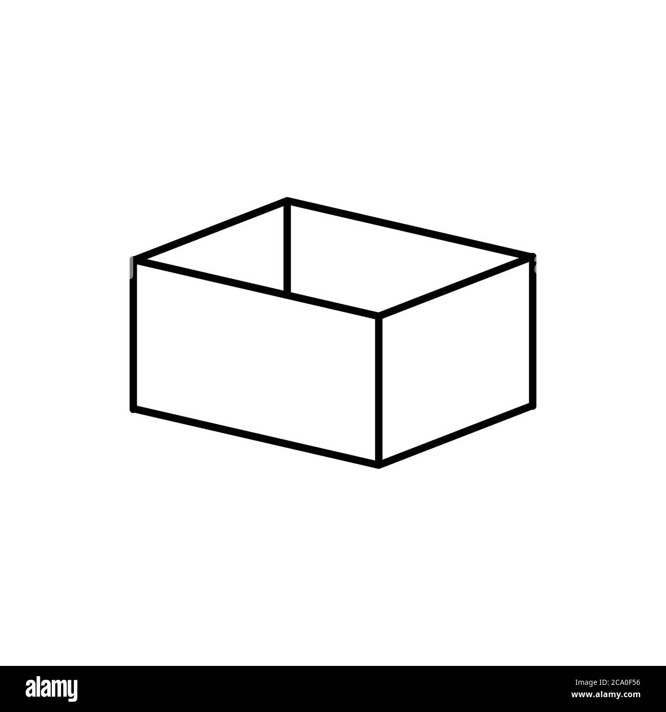 box cargo con vector sign symbol Stock Vector