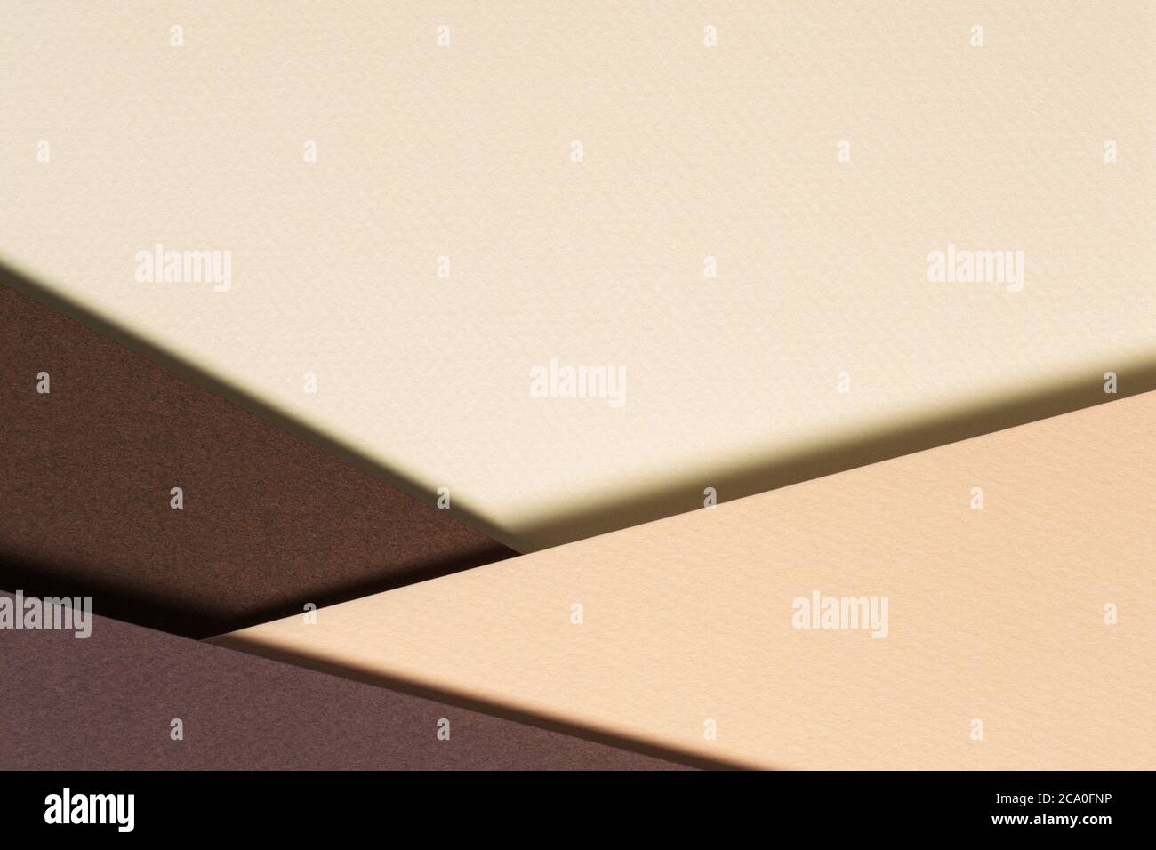 Abstract color papers geometry composition background with beige and ...