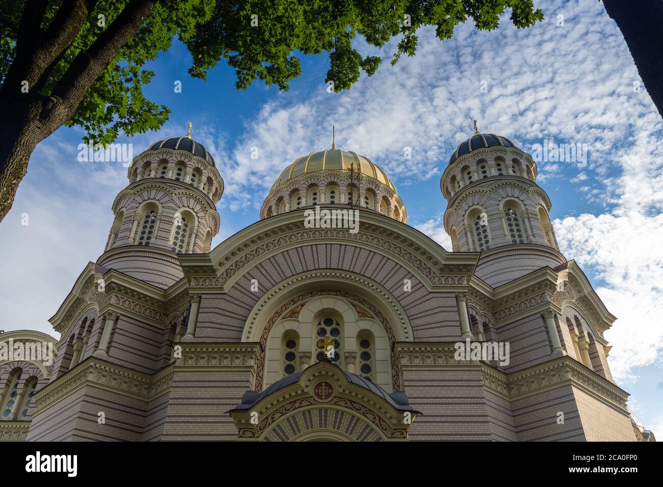 The Nativity of Christ Cathedral, Riga, Latvia. NeoByzantine style