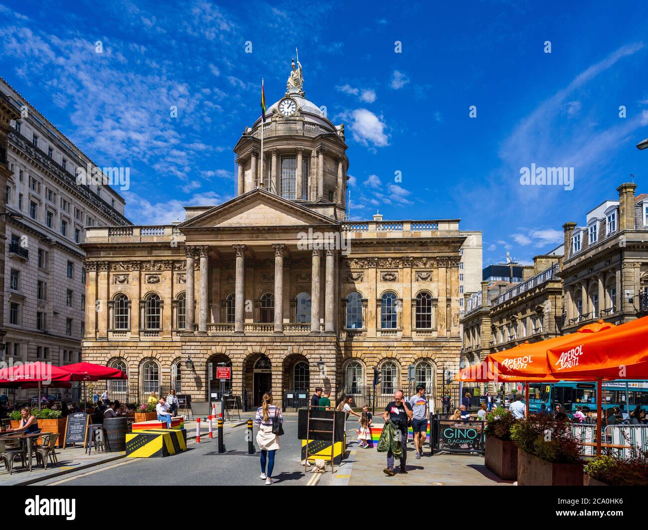 Liverpool Town Hall - 18th Century Grade I Listed - Opened 1754. Site of surrender of the CSS Shenandoah 1865, the final act of the American Civil War. Stock Photo