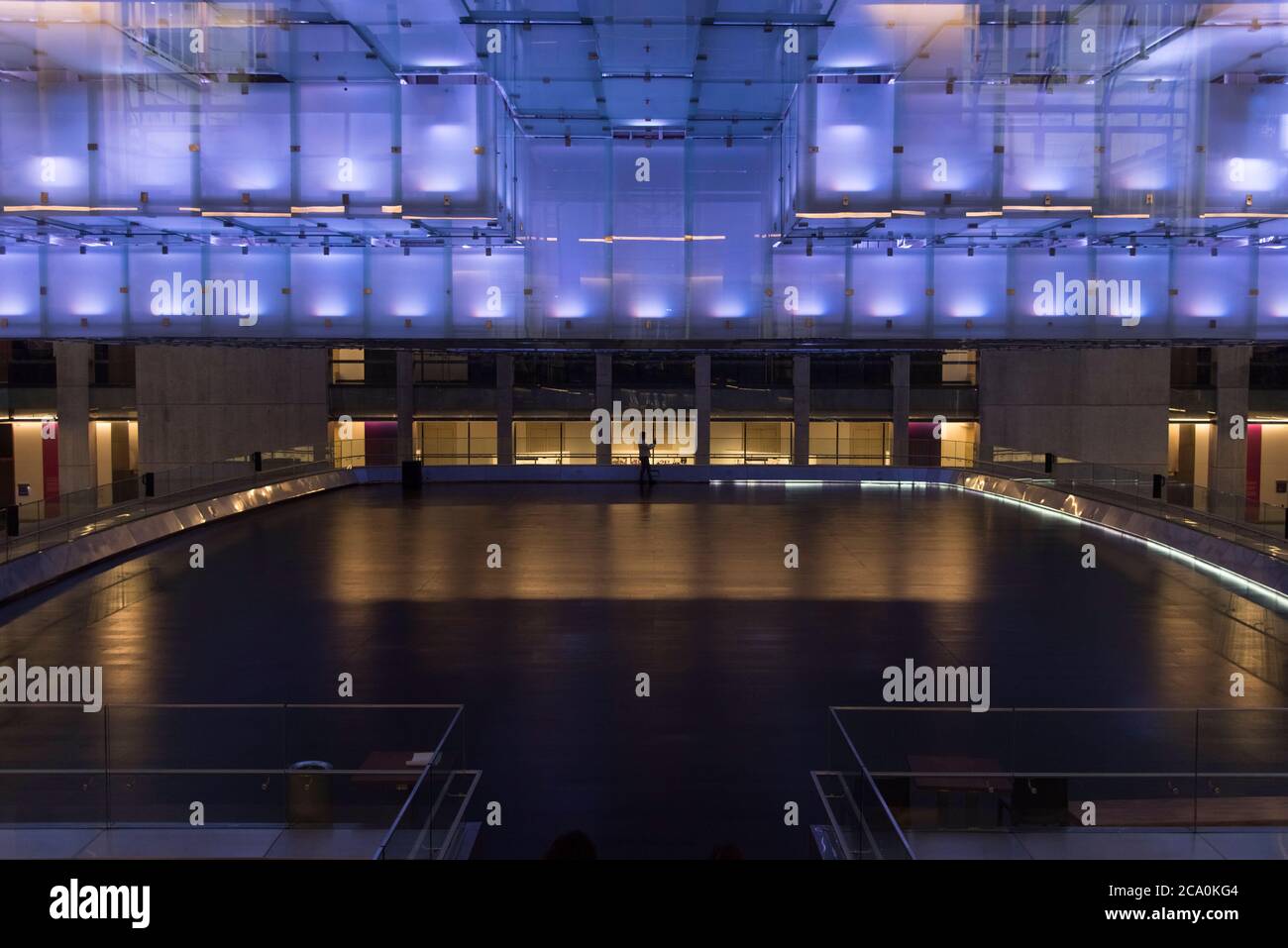 CABA, Buenos Aires / Argentina; June 6, 2019: View of the interior of the CCK, Kirchner Cultural Center. It is located in the building where the Argen Stock Photo