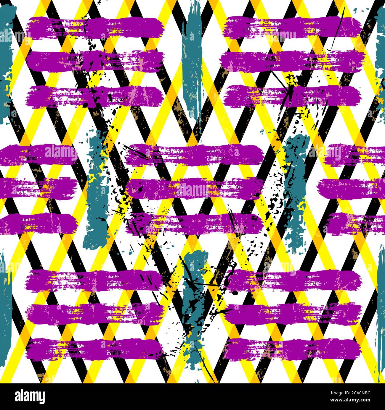 abstract geometric pattern background, with strokes, splashes and stripes Stock Vector