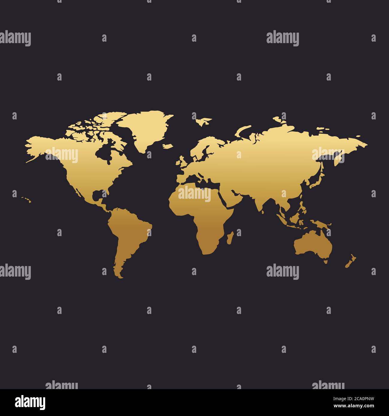 Dotted World Map Vector Design Stock Vector