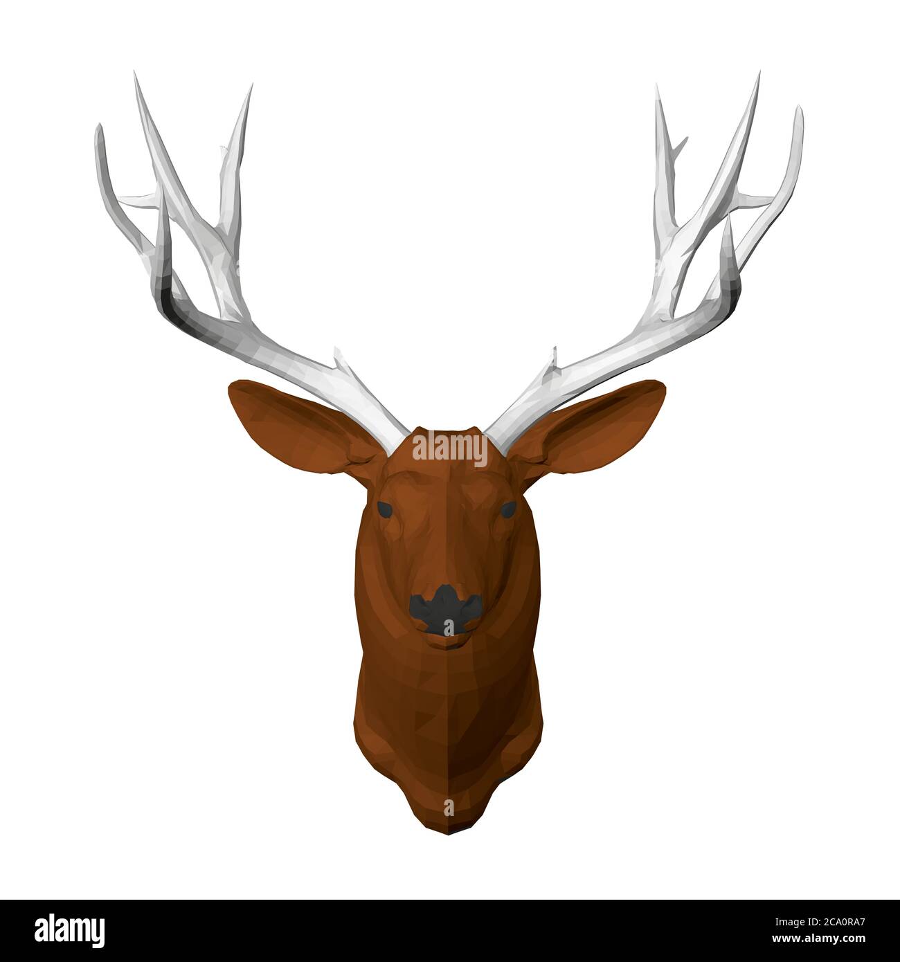 deer head front view