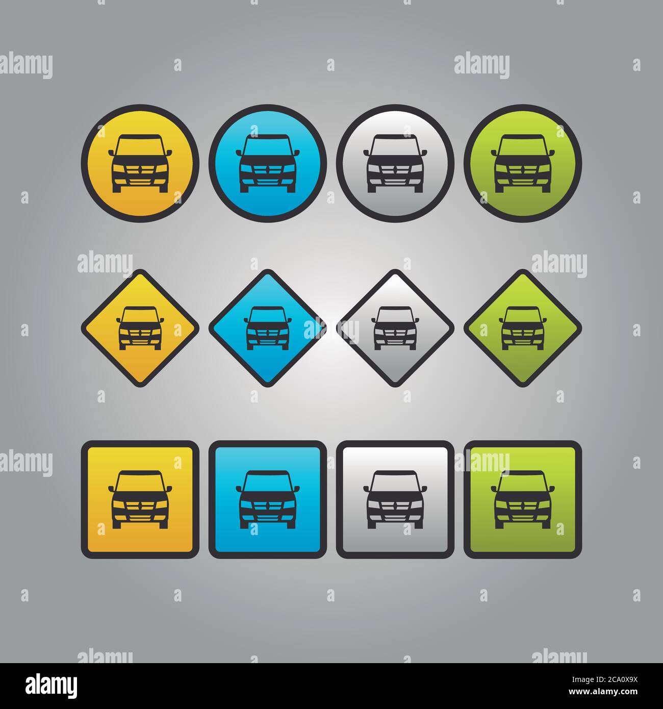 Modern Web Icon Collection Vector Design Stock Vector Image & Art - Alamy