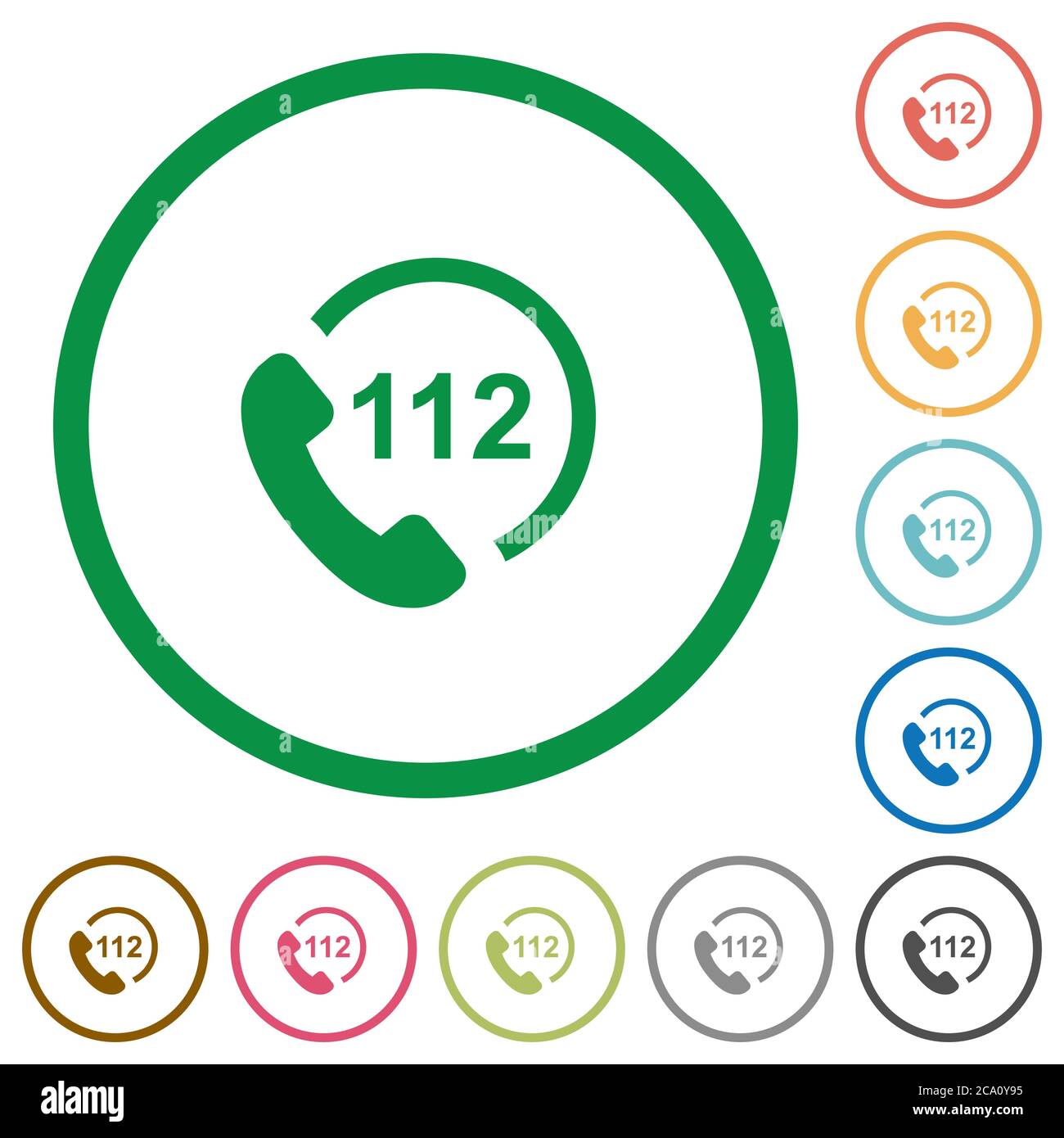 Emergency number 112 Stock Vector Images - Alamy