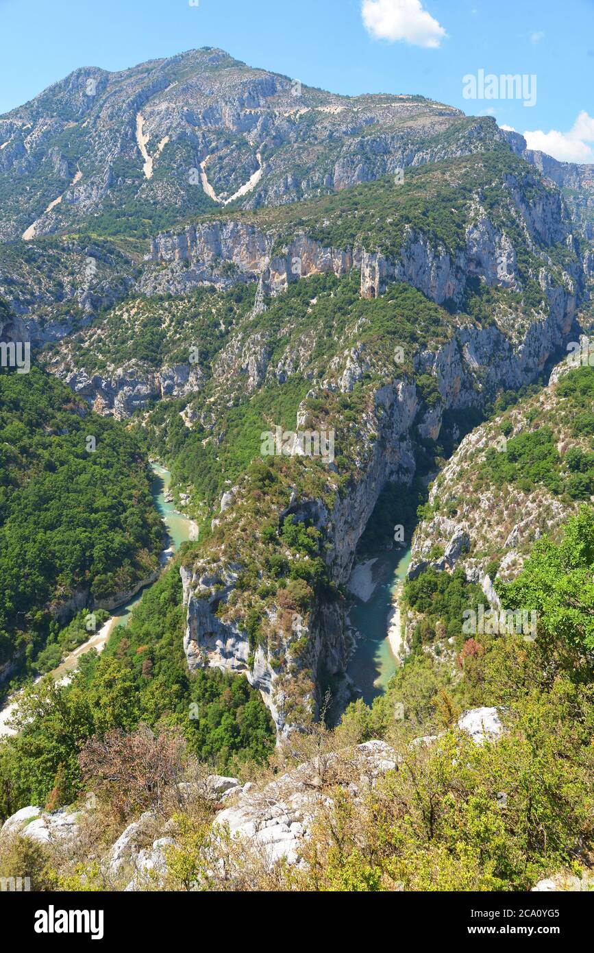 Verdon Rifts Cliffs on verdon river hi-res stock photography and images - Alamy