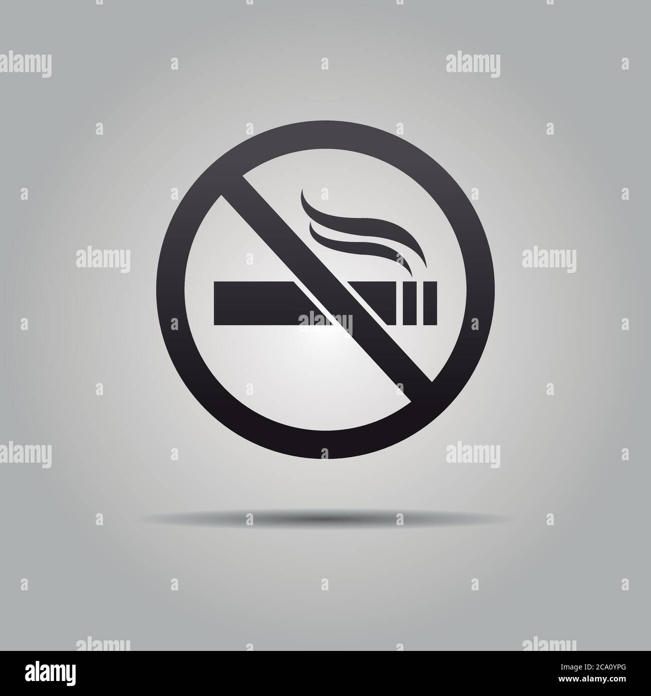 No Smoking Icon, Logo and Symbol Vector Design Stock Vector