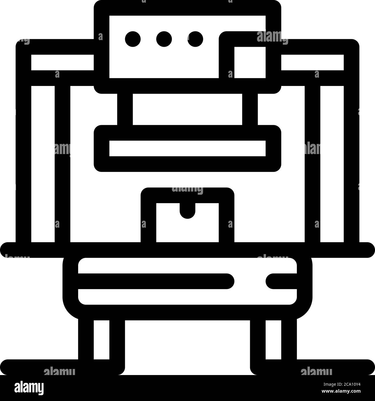 manufacturing factory tool icon vector outline illustration Stock ...