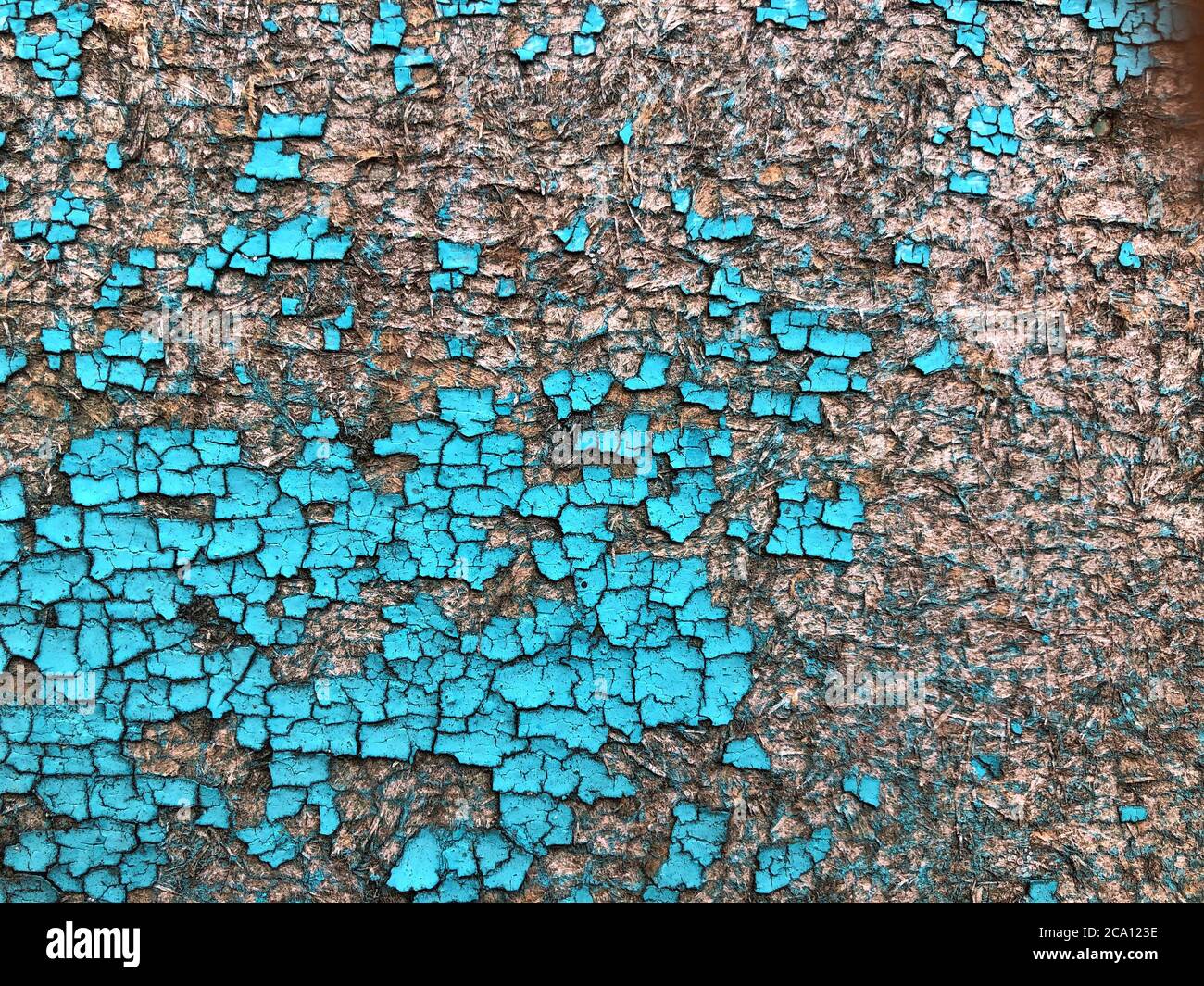 cracked paint on wooden surface Stock Photo