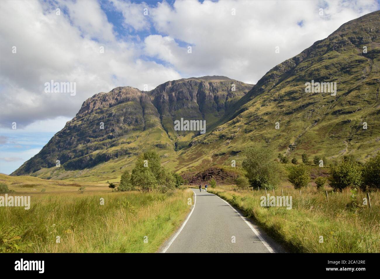 Glencoe in Scottish Highlands in Summer, Scotland, Great Britain Stock Photo